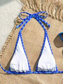 Swim Mod Women's Tropical Print Bikini Top - Multicolor - View 3