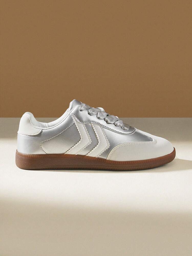 CUCCOO EASI Women's Lace-Up Casual Comfortable Sports Sneakers, Versatile For Daily Wear