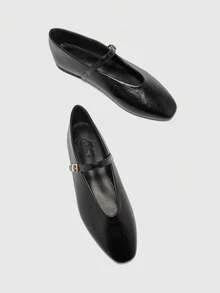 CUCCOO BIZCHIC Giày bệt casual thời trang, thoải mái và đa năng, thích hợp cho đi bộ, du lịch và kỳ nghỉ Giáng sinh. - Sơn đen - Xem 10