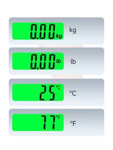 Teckwe 1pc Mini Hanging Hook Scale, Lugggage Weight Scale For Travel, Digital Weighing Scale, Multi-Function For Home - Silver Black - View 3