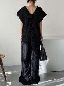 FRIFUL Women's Solid Color Loose Casual Sleeveless Jumpsuit, Versatile For Spring And Summer Jumpsuits For Women Lounge Sets For Women - Black - View 6