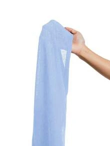 Easithlete 女士纯色简约长袖休闲运动T恤 - 淺藍色 - 查看 7