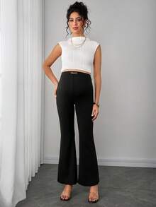 Momance Maternity Flare Casual Elegant Pants - Multicolor - View 6