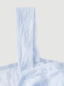 SHEIN MOD Bộ 2 món gồm áo hai dây ren màu hồng và chân váy dài cho nữ, thanh lịch, dễ thương, lãng mạn. - Màu tím hoa cà - Xem 5