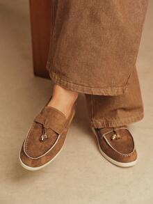 Rosivie Women Casual Flat Loafers, Simple & Fashionable, For Everyday Wear - dark coffee - View 5