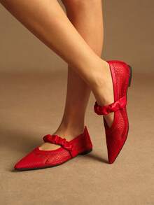 Rosivie Women Flats - Red - View 4