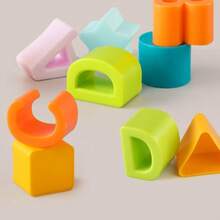 MINKOJA 1 Set Of Multicolor Shape Matching Building Block Box, Enhances Babies' Cognitive Abilities, Suitable For Indoor Parent-Child Games - Multicolor - View 2