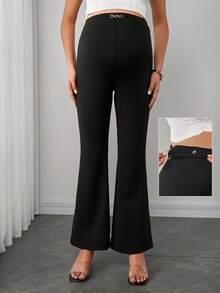 Momance Maternity Flare Casual Elegant Pants - Multicolor - View 3