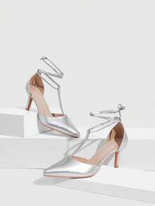 CUCCOO SZL Women Pumps Spring Shoes - Silver 21 - View 3