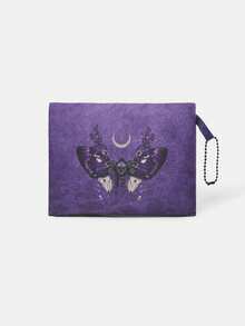 ROMWE Fairycore Star Print Large Capacity Foldable Shopper Bag, Stars Hollow Women Bag - Moth Butterfly Rose - View 2
