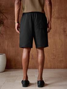 AKNOTIC Business Casual 2pcs/Set Men's Casual Shorts, Loose Fit New Style Spring/Summer Daily Versatile Fashion Beach Boyfriend Style Home Wear - Multicolor - View 7