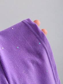 Sweetra قميص نسائي أنيق وملائم للارتداء اليومي من قماش لامع وأنيق - الأرجواني - مشاهدة 4
