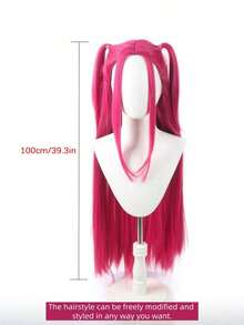 1PC Girl Group Role-Play Wig, Pre-Styled Ready-To-Wear Cosplay Hair For Performance And Costume Parties - Multicolor - View 5