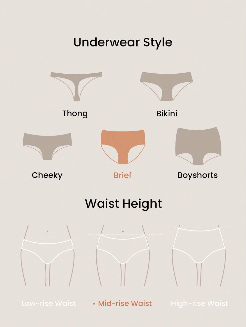 Plus 3-Pack Mid-Waist Briefs