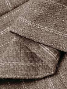 Livesso Women's Elegant V-Neck Tie Front Top And Striped Casual Pants 2-Piece Set, Suitable For Party, Holiday, Wedding, Graduation, Festival, Spring/Summer - Khaki - View 5