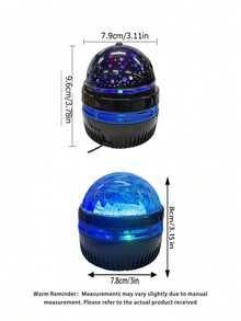 1PC Aurora LED Projector Light, USB Starry Sky Projection Lamp With Remote Control, Suitable For Bedroom, Living Room, Office, Party, Home, Holiday, Birthday, Ceiling And Wall Decor - Multicolor - View 5