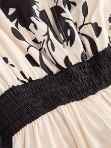 Franclia Bộ jumpsuit in họa tiết thanh lịch, thoải mái dành cho nữ, thích hợp cho kỳ nghỉ. - Nhiều màu - Xem 3