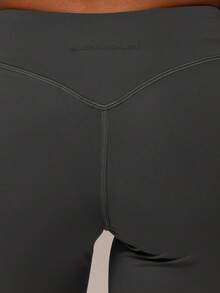 Musera Sport 中腰直筒瑜伽裤，适合运动健身、健身房、普拉提等日常休闲夏季穿着 - 黑色 - 查看 6