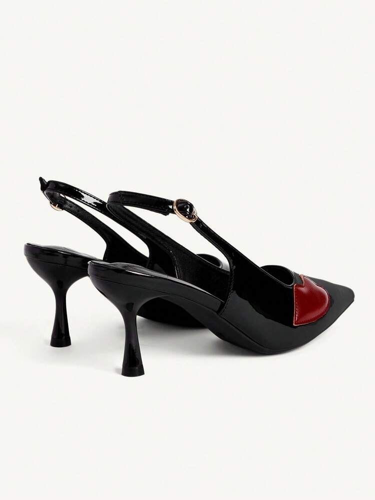 CUCCOO CHICEST Women's Pointed Toe Buckle Design Everyday Versatile Fashion High Heels Valentine's Day Elegant Shoes