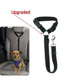 1pc Pet Car Safety Leash, Dog Retractable Traction Rope, Pet Leash, Car Safety Belt Made Of Nylon, Sturdy - Multicolor - View 6