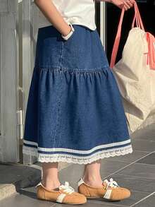 Dazy Kids Tween Girls' Denim Skirt - Blue - View 6