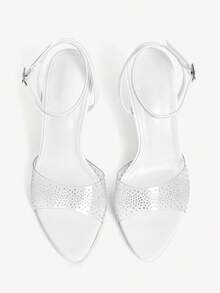 CUCCOO CHICEST Women Heeled Sandals Wedding Shoes Spring Shoes Bride Shoes - White - View 3
