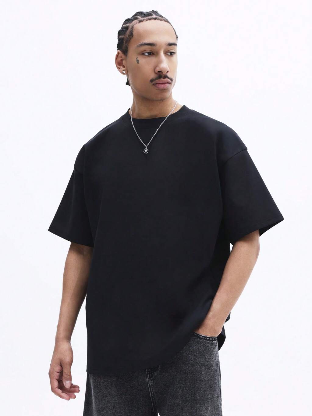 Oversized Short Sleeve Crew Neck Tee