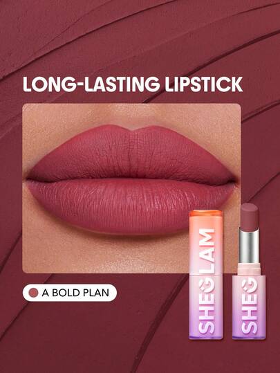 SHEGLAM Dynamatte Boom 持久霧面唇膏-A Bold Plan 20 色奶油霧面防水唇膏神奇不粘杯防轉移唇膏促銷粉色唇膏 品牌 美容 化妝 化妝品 適合女性與女孩 完美搭配夏季春季 Y2K 時尚 流行 生日 母親節禮物 假期 派對準備就緒 最佳顏色