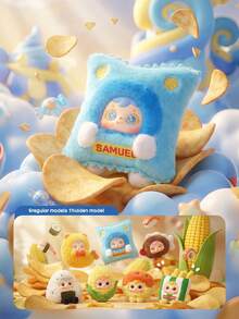 POKOJA LAND 盲盒（非毛绒填充）8款常规款+1款隐藏款 Samuel Snack Party 盲盒娃娃。可爱又值得收藏的桌面摆件。是完美的教室装饰、桌面展示、派对礼物，也是送给朋友、家人、收藏家和成年人的贴心节日礼物。情人节礼物，春夏季节的理想之选。 - 潮玩盲盒 - 查看 2