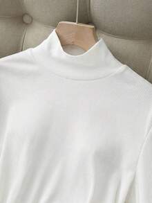 Franclia 2025秋冬女士优雅通勤针织套装，女士优雅修身上衣，女士通勤中长裙 - 彩色 - 查看 4