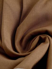 GlowEve Quần short nữ xếp ly, có túi, dáng rộng, thoải mái - Màu Khaki - Xem 5