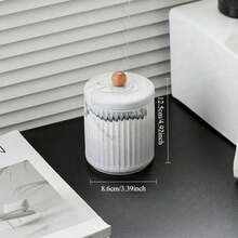1 hộp đựng xà phòng gốm/cốc đựng nước súc miệng/khay/lọ đựng tăm bông, đồ dùng phòng tắm bằng gốm giả đá cẩm thạch, chai đựng sữa tắm gia dụng, dầu gội, xà phòng rửa tay, hộp đựng xà phòng tắm, cốc đựng bàn chải đánh răng, thích hợp cho khách sạn, nhà nghỉ, trang trí nhà cửa khi trở lại trường - Nhiều màu - Xem 13