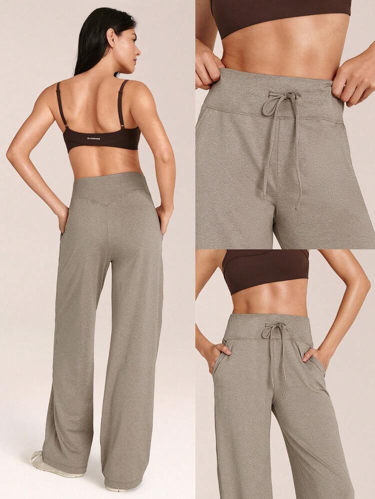 CloudKnit Off-Duty Moves Stretchy Soft Lightweight Adjustable Drawstring Waist Side Slip Pockets Relaxed Fit Joggers Daily Casual Street Wear
