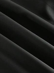 SHEIN MOD 大码女士露肩系带中长连衣裙，酒红色，秋冬季，万圣节，圣诞夜惊魂，万圣节女装，派对，优雅，红色缎面连衣裙，露肩连衣裙，红色正式连衣裙，红色及膝连衣裙，红色派对连衣裙，婚礼宾客连衣裙 - 黑色 - 查看 6