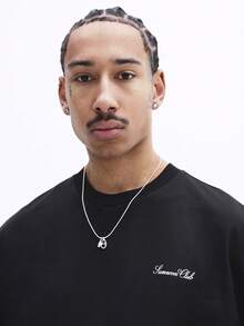SUMWON Oversized Crew Neck Kurzarm T-Shirt mit New York Aufdruck und 1994 Grafik für lässigen Streetwear Stil - Schwarz - Übersicht 6