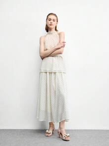 CUCCOO BIZCHIC Giày sandal cao gót thời trang, đa năng, thanh lịch với nơ trang trí dành cho nữ, thích hợp cho mùa hè. - Màu be - Xem 6