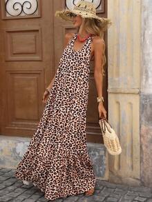 Brillora Women's Sleeveless Dress With Printed Pattern, Suitable For Spring/Summer Vacation,Summer Dresses For Women - Multicolor - View 5
