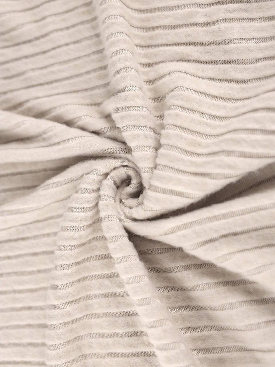 2pcs/Set Plus Size Women's Summer Casual Beige Ribbed Round Neck T-Shirt Top & Leggings Pants,Everyday Vacation Outfits,Modest Comfy Lounge Sets