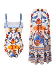 Swim Oasis Đầm maxi lưới kiểu Bohemian dành cho nữ, thích hợp cho bãi biển, khu nghỉ dưỡng, tiệc tùng vào mùa xuân/hè. - Nhiều màu - Xem 3