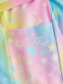 SHEIN 女童短袖印花紧身衣，舒适亲肤，贴身设计防止走光，适合艺术体操、学校舞蹈比赛等场合，四季皆宜，玫瑰红，圣诞节日图案。女童春夏新款渐变亮片印花紧身衣，柔软亲肤，适合芭蕾舞、体操、瑜伽、舞蹈表演等。 - 彩色 - 查看 4