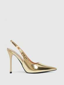 CUCCOO SZL Giày cao gót nữ - Vàng trung bình - Xem 2