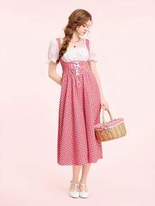 CUCCOO DOLLMOD 女士方头粗跟T字带平底凉鞋，简约时尚露跟休闲凉鞋，适合夏季旅行、通勤，复古风格，圣诞节必备 - 珍珠白 - 查看 6