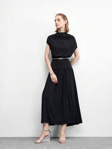 CUCCOO BIZCHIC 女鞋 圆头坡跟银色绑带 女士时尚坡跟凉鞋 时尚简约 日常舒适通勤女凉鞋 女鞋 - 銀色 - 查看 6