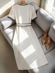 Franclia 新款收腰女式连衣裙，春夏款 - 彩色 - 查看 2