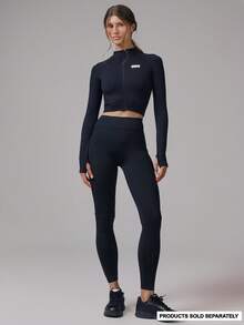 Musera Sport 粘合腰带塑形紧身裤 运动健身 健身房普拉提 日常休闲 - 黑色 - 查看 1