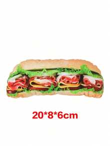 Juguete masticable para perros con forma de pan - Juguete de dentición suave y resistente a mordeduras para cachorros y perros pequeños - Juguete interactivo y divertido - Multicolor - Ver 16