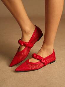 Rosivie Women Flats - Red - View 3