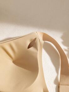 NudeFit Seamless Wireless V-Neck Backless Fashion Bra For Women - Apricot - View 12