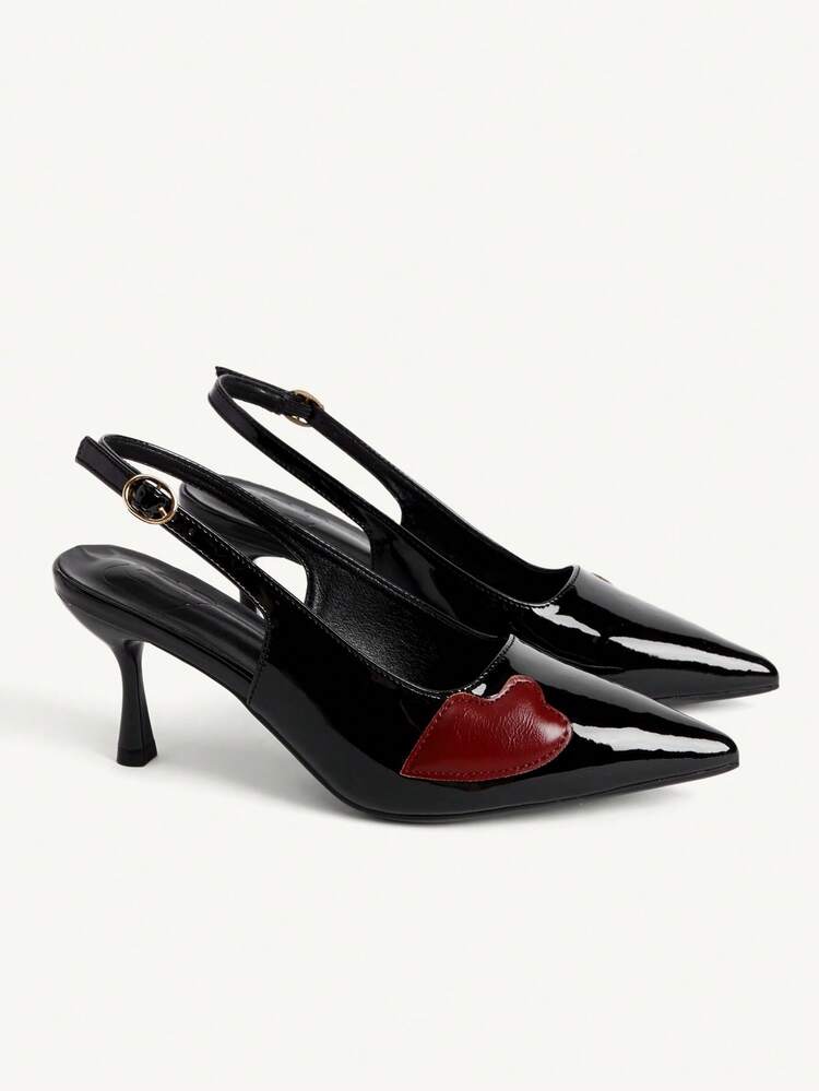 CUCCOO CHICEST Women's Pointed Toe Buckle Design Everyday Versatile Fashion High Heels Valentine's Day Elegant Shoes
