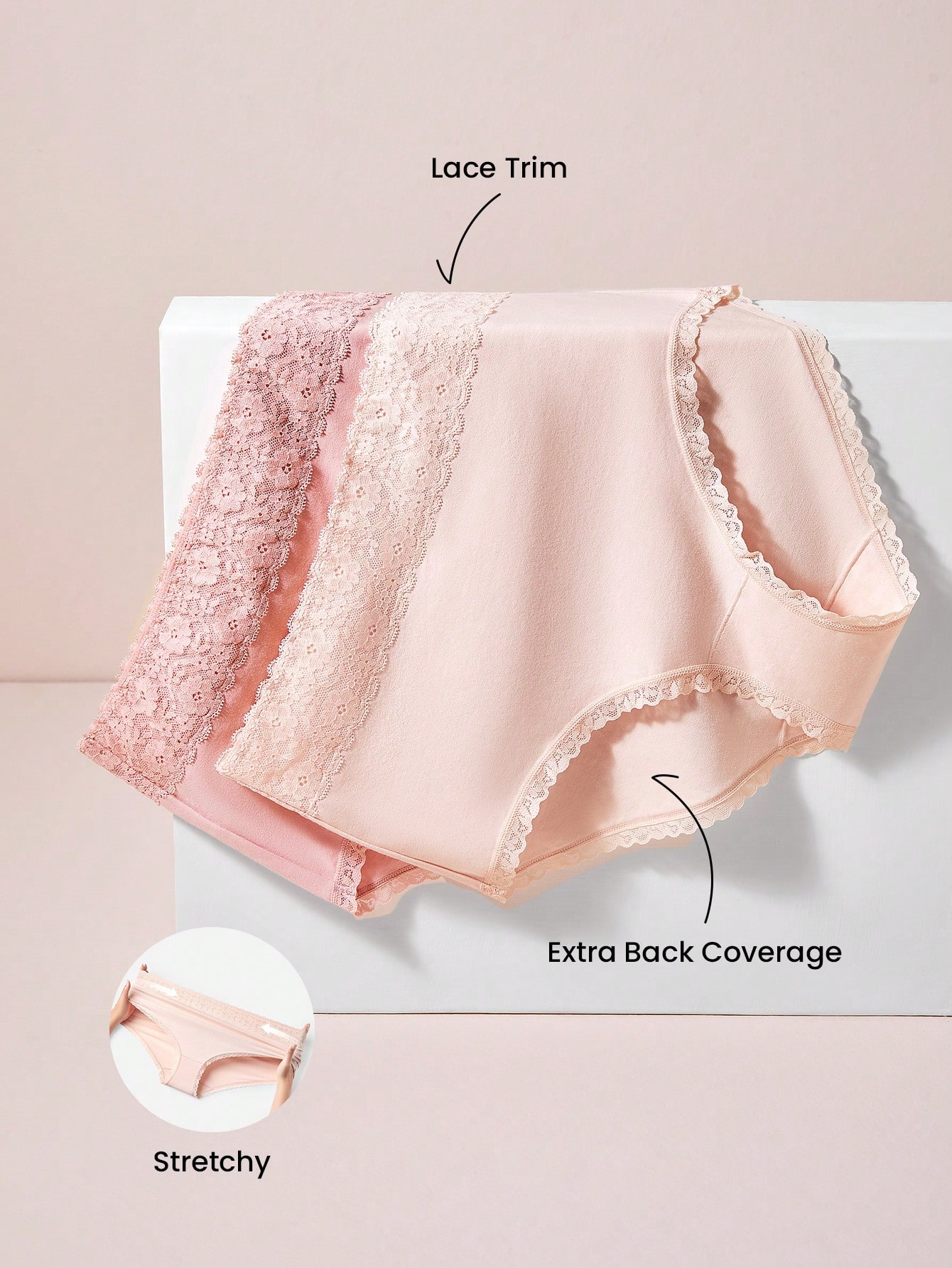 Plus 2-Pack High-Rise Cotton Briefs Panty Set